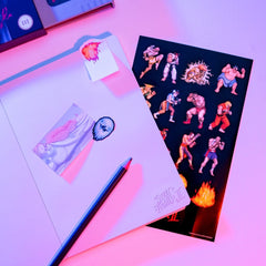 Street Fighter Premium Notebook with Sticky Notes and Cover A5  8435497296735