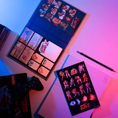 Street Fighter Premium Notebook with Sticky Notes and Cover A5  8435497296735