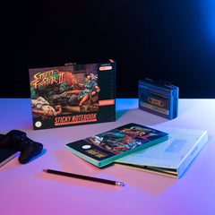 Street Fighter Premium Notebook with Sticky Notes and Cover A5  8435497296735