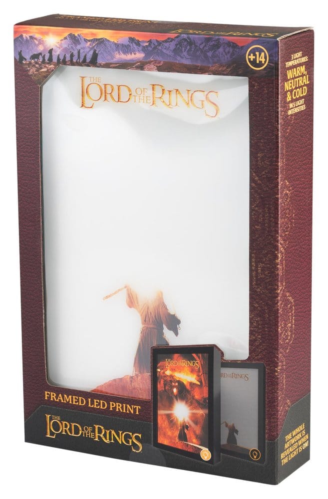 Der Herr der Ringe Gerahmtes LED-Panel 28 x 20 cmThe Lord of the Rings Framed LED Panel 28 x 20 cmLe Seigneur des Anneaux panneau LED encadré 28 x 20 cmEl Señor de los Anillos Panel LED enmarcado 28 x 20 cm 8435747812203