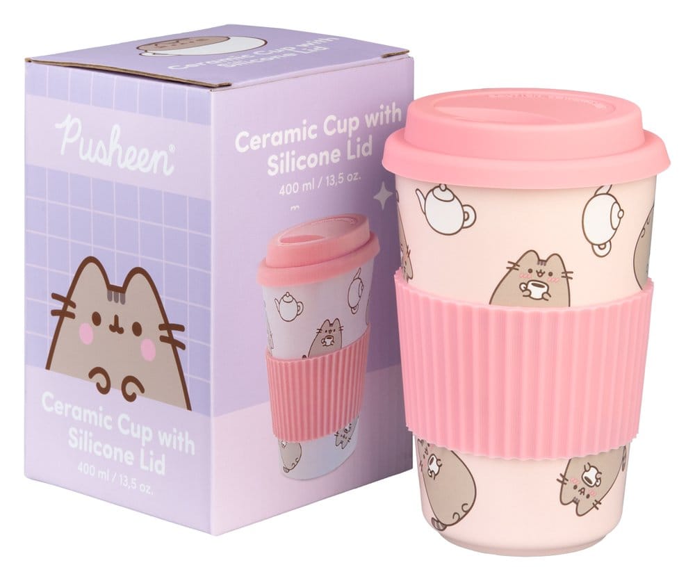 Pusheen Ceramic Mug with Lid 400 ml 8435747813088