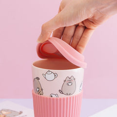 Pusheen Ceramic Mug with Lid 400 ml 8435747813088