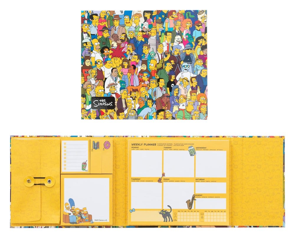 The Simpsons Weekly Planner with Sticky Notes 19 x 17 cm 8435747817130