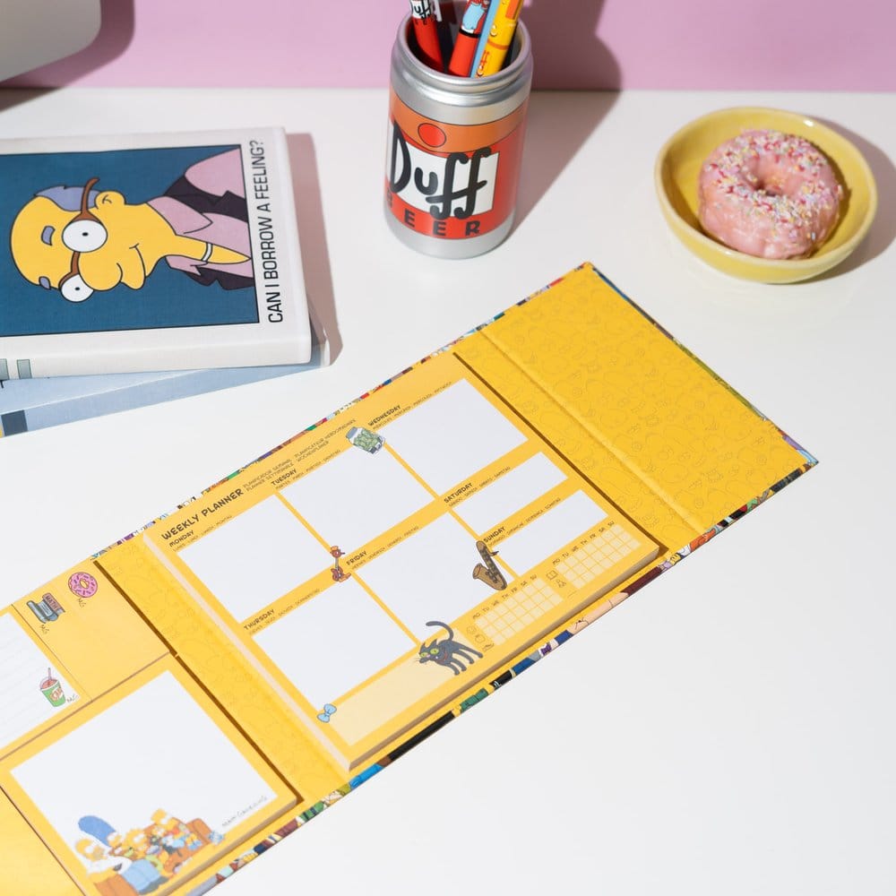 The Simpsons Weekly Planner with Sticky Notes 19 x 17 cm 8435747817130