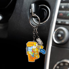 The Simpsons Keychain Family 5 x 12 cm 8435747818601