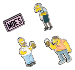The Simpsons Pin Badges Set of 4 Moe's Tavern 8435747818755