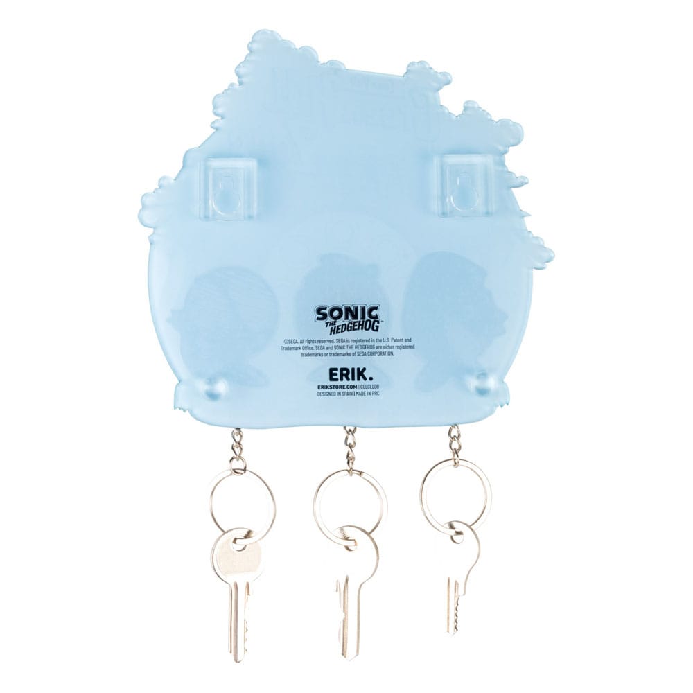 Sonic the Hedgehog Key rack incl. 3 key rings 8435747823414