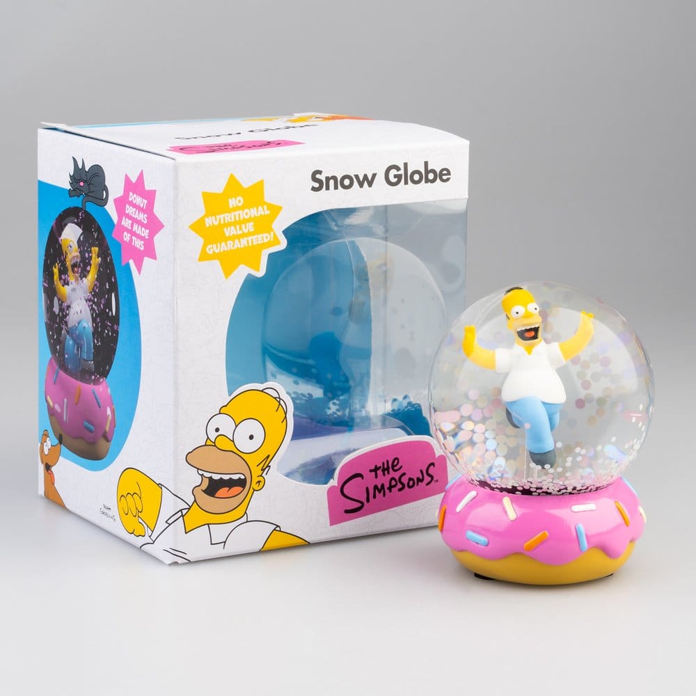 The Simpsons Snow Globe Homer Simpson Donut 10 cm 8435747825043