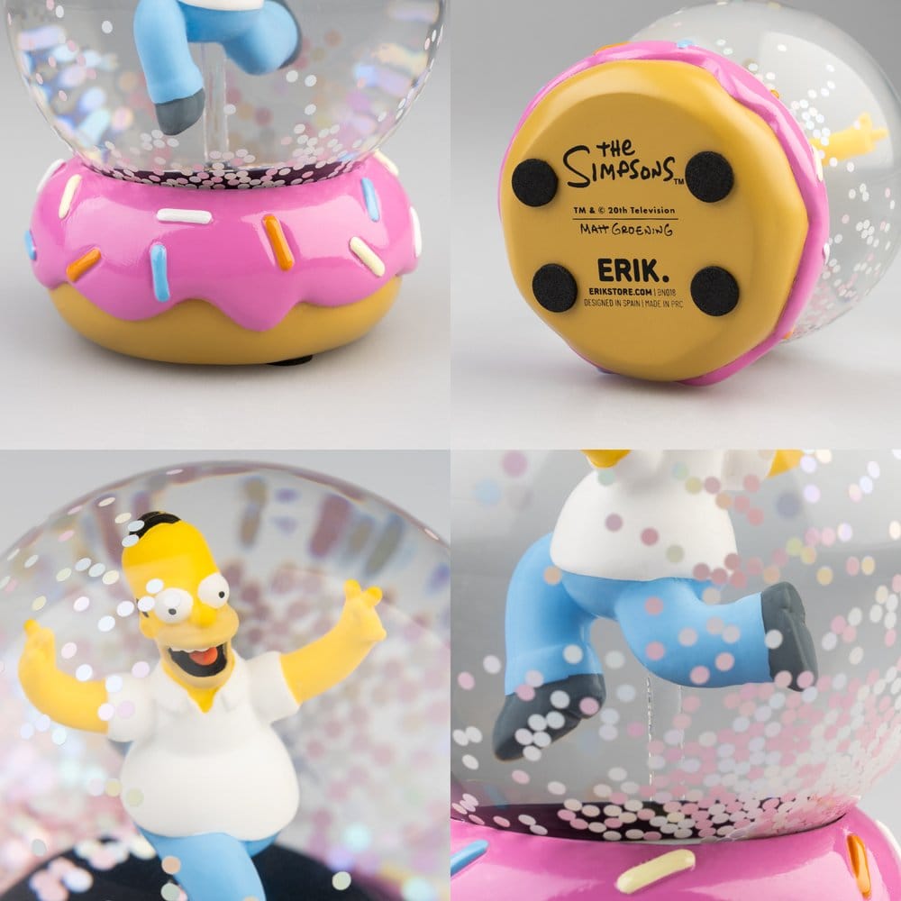 The Simpsons Snow Globe Homer Simpson Donut 10 cm 8435747825043