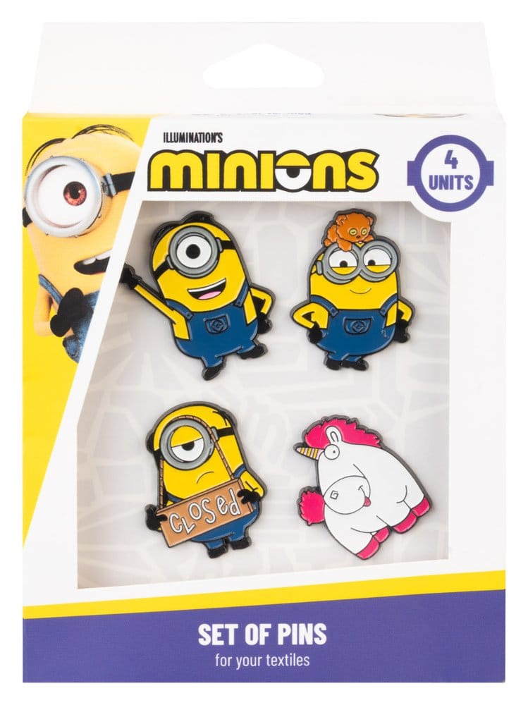 Minions Pin Badges Set of 4 8435747825883