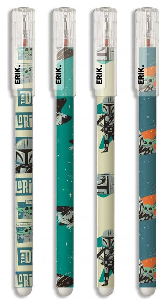 Star Wars: The Mandalorian Radierbare Stifte Set (4)Star Wars: The Mandalorian Erasable Pens Set (4)Star Wars: The Mandalorian Stylos effaçables Set (4)Star Wars: The Mandalorian Bolígrafos Borrables Set (4) 8435747827955
