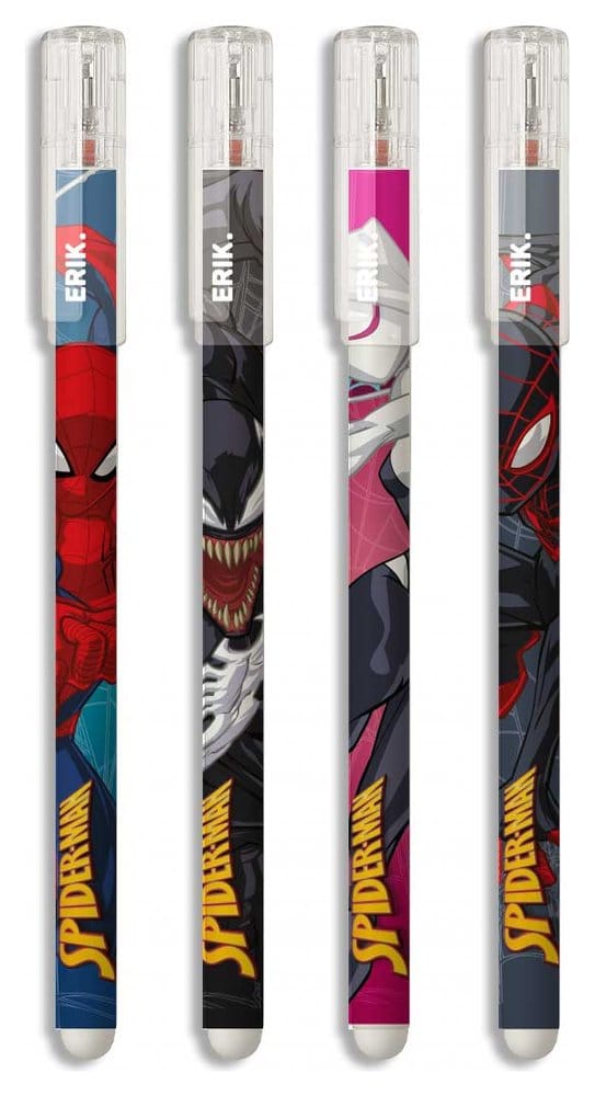 Spider-Man Erasable Pen Set of 4 8435747827986