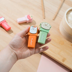 Pusheen Highlighters with Topper Sushi Roll Set of 4 8435747828075