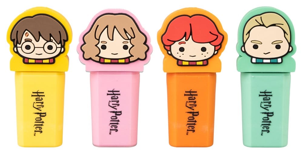 Harry Potter Set of 4 Highlighters with Topper 8435747828105