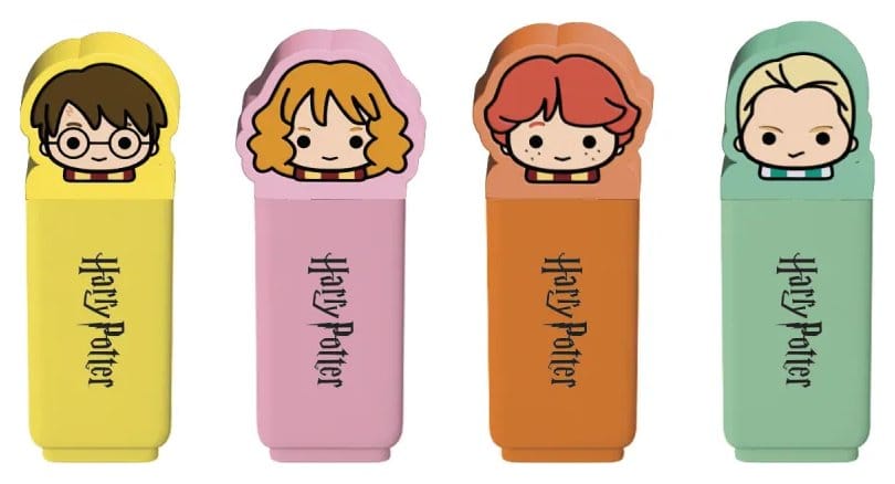 Harry Potter Set of 4 Highlighters with Topper 8435747828105