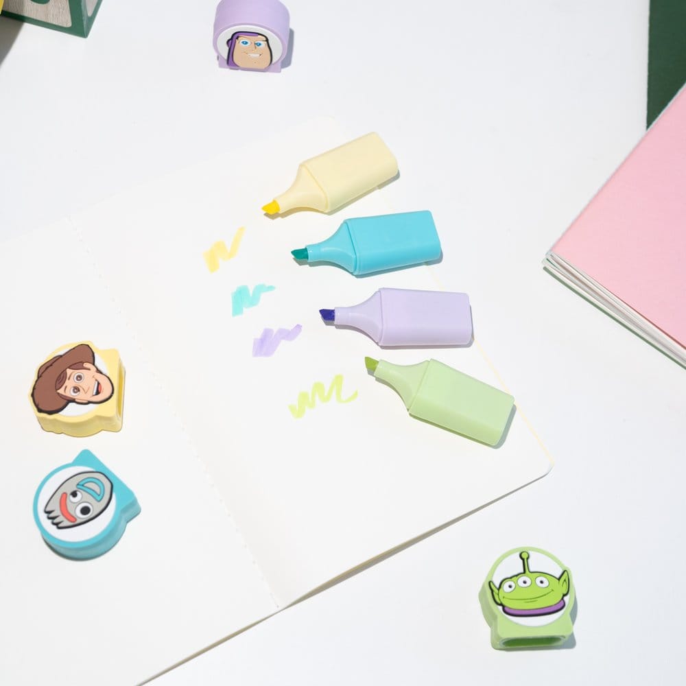 Toy Story Highlighters with Toppers Set of 4 8435747828129