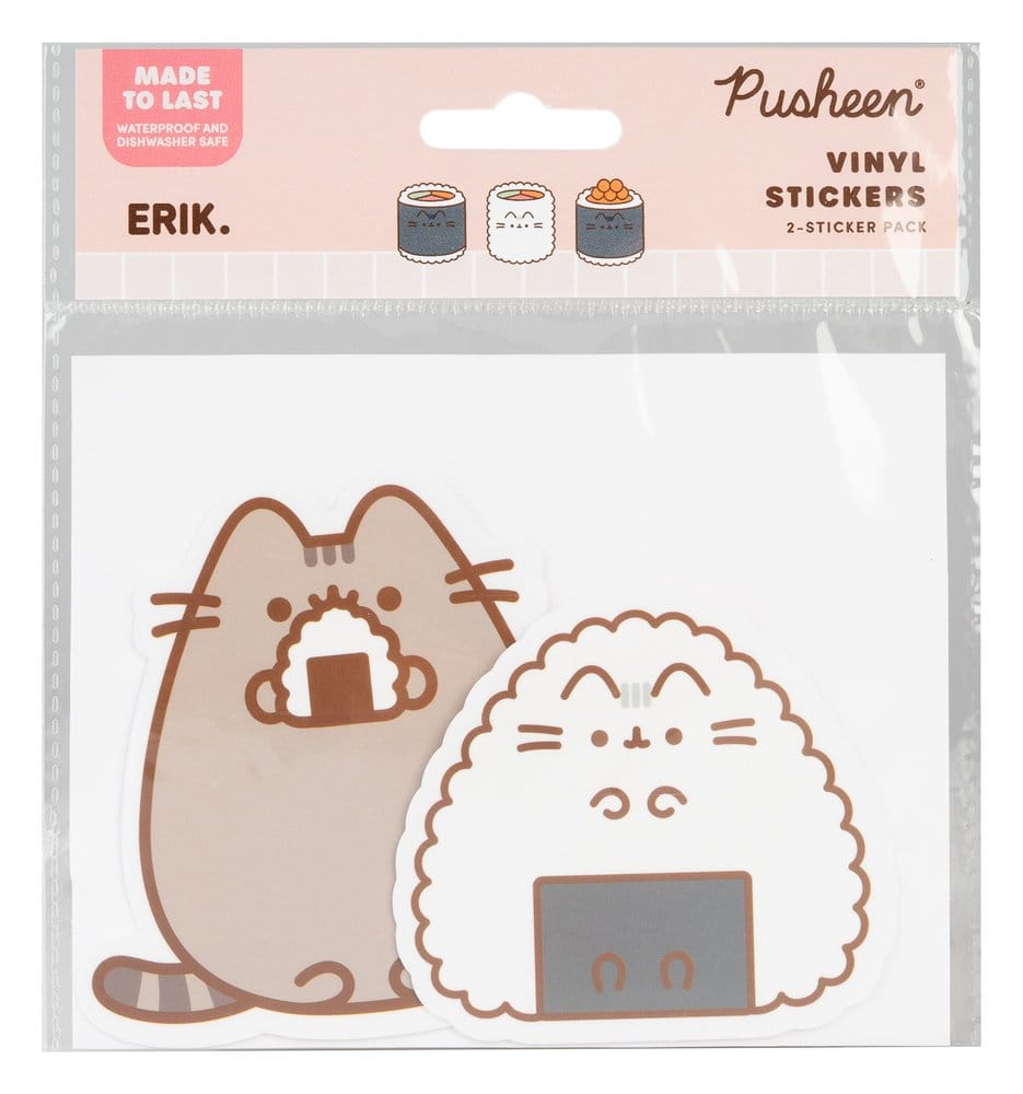 Pusheen Vinyl-Sticker Sushi Roll Vol. 3 2er SetPusheen Vinyl Stickers Sushi Roll Vol. 3 Set of 2Pusheen autocollants en vinyle Sushi Roll Vol. 3 Set de 2Pusheen Pegatinas de vinilo Sushi Roll Vol. 3 Set de 2 8435747828501