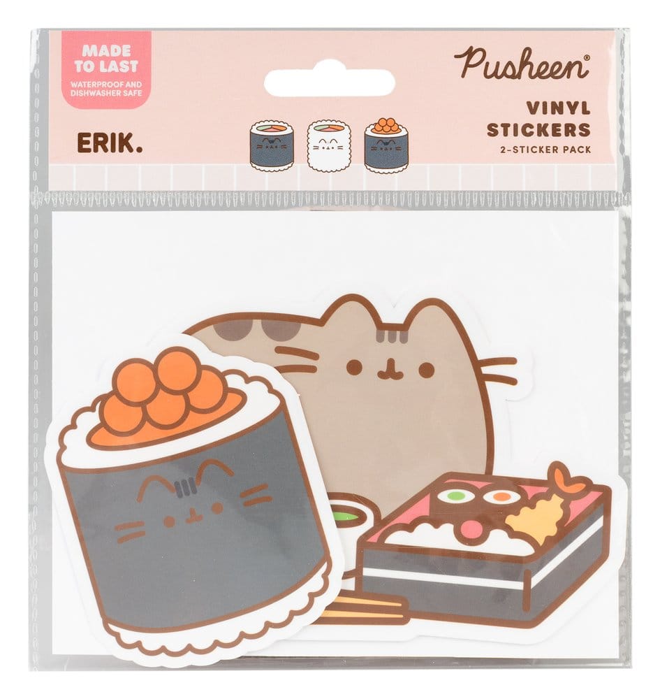 Pusheen Vinyl-Sticker Sushi Roll Vol. 5 2er SetPusheen Vinyl Stickers Sushi Roll Vol. 5 Set of 2Pusheen autocollants en vinyle Sushi Roll Vol. 5 Set de 2Pusheen Pegatinas de vinilo Sushi Roll Vol. 5 Set de 2 8435747828525