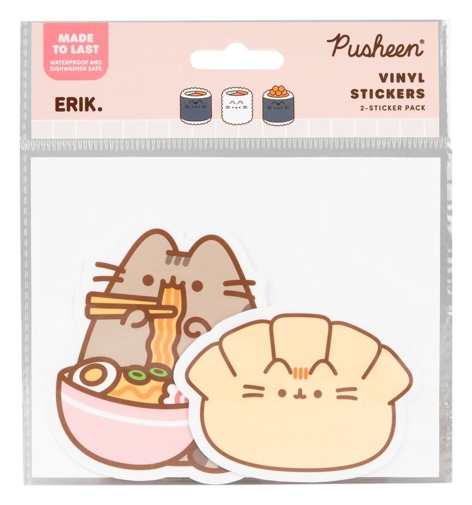 Pusheen Vinyl-Sticker Sushi Roll Vol. 6 2er SetPusheen Vinyl Stickers Sushi Roll Vol. 6 Set of 2Pusheen autocollants en vinyle Sushi Roll Vol. 6 Set de 2Pusheen Pegatinas de vinilo Sushi Roll Vol. 6 Set de 2 8435747828532