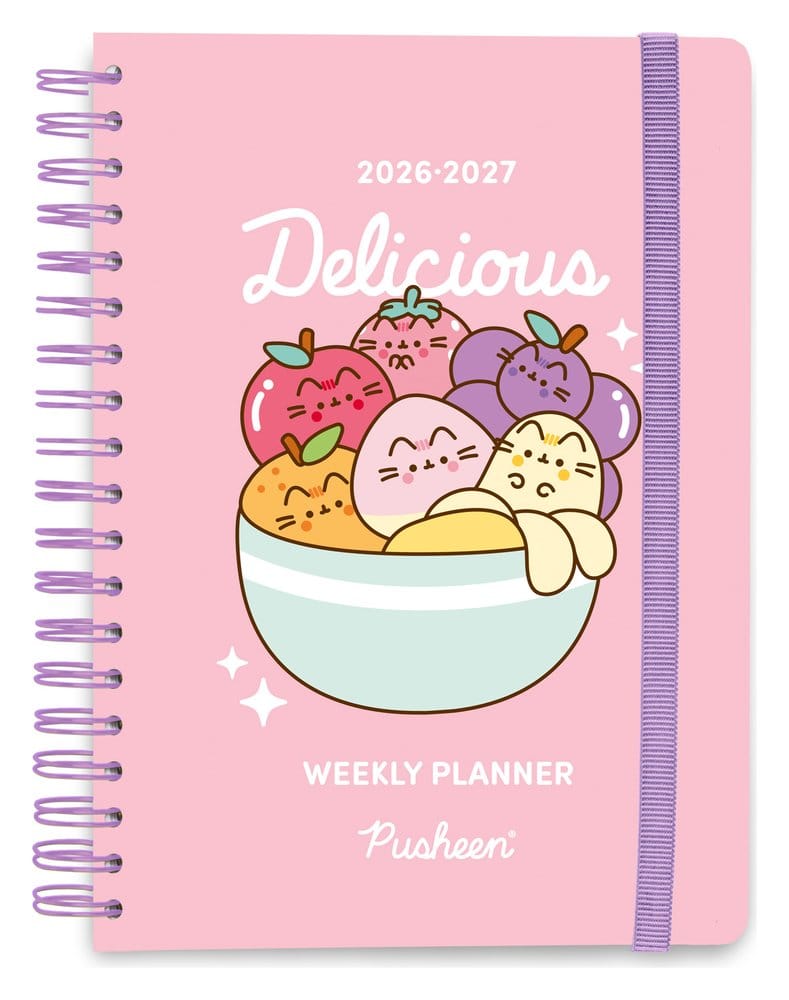 Pusheen School Diary weekly planner 2026/2027 Fruits A5 8435747829607