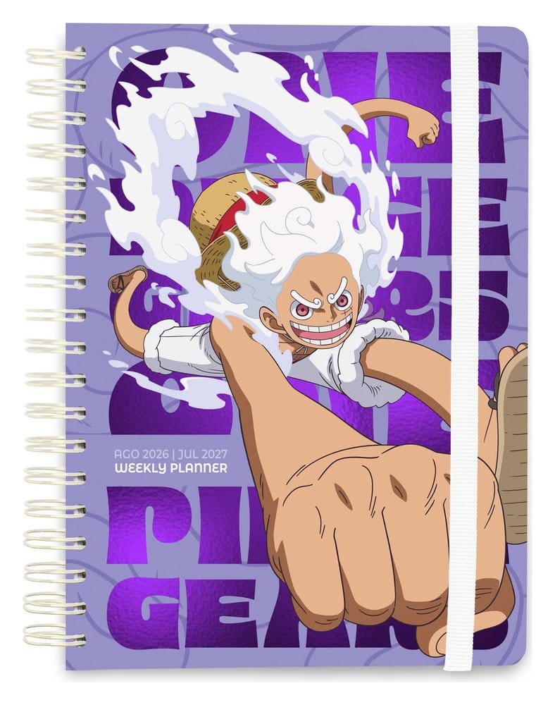One Piece School Diary weekly planner 2026/2027 Gear 5 A5 8435747829645