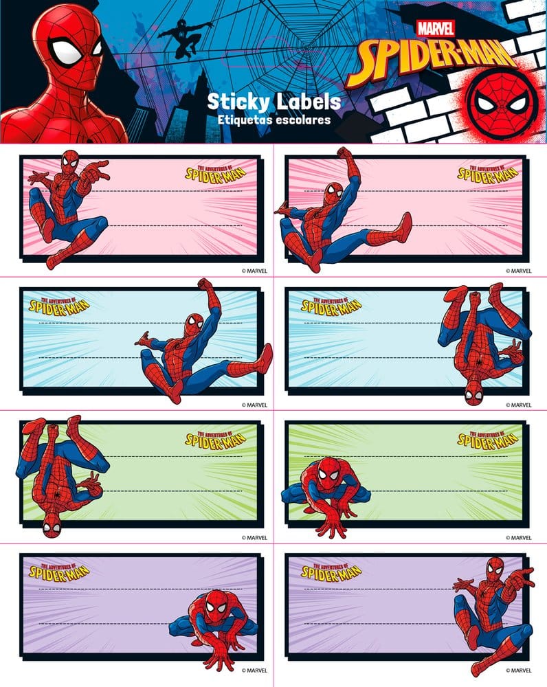 Spider-Man Self-Adhesive Labels 8435747831808
