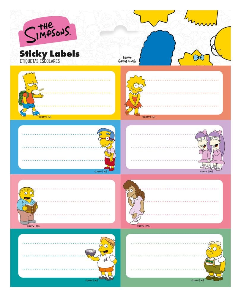 The Simpsons Self-Adhesive Labels (10) 8435747831822