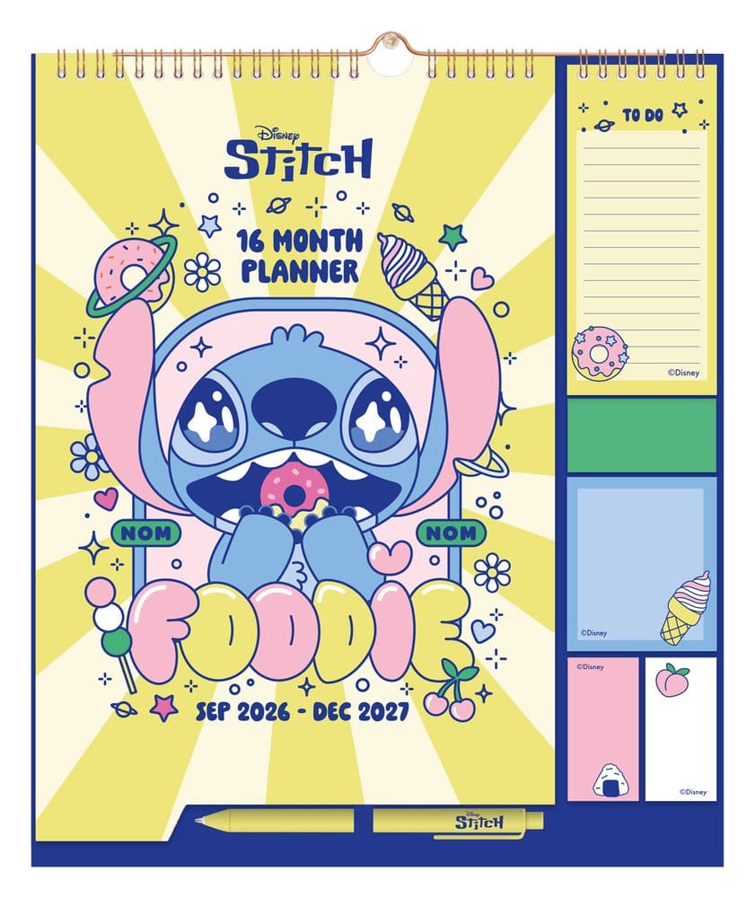 Disney Stitch Wall Planner 2026/27 30 x 34 cm 8435747832089