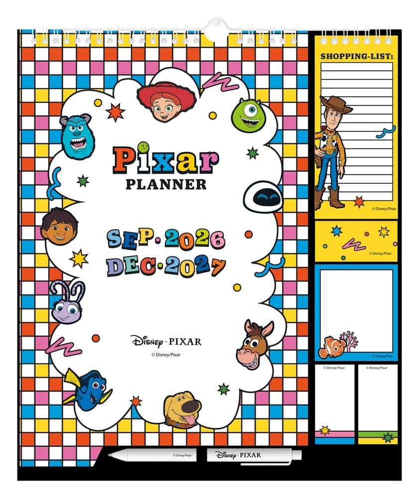 Disney Pixar Wall Planner 2026/27 30 x 34 cm 8435747832102