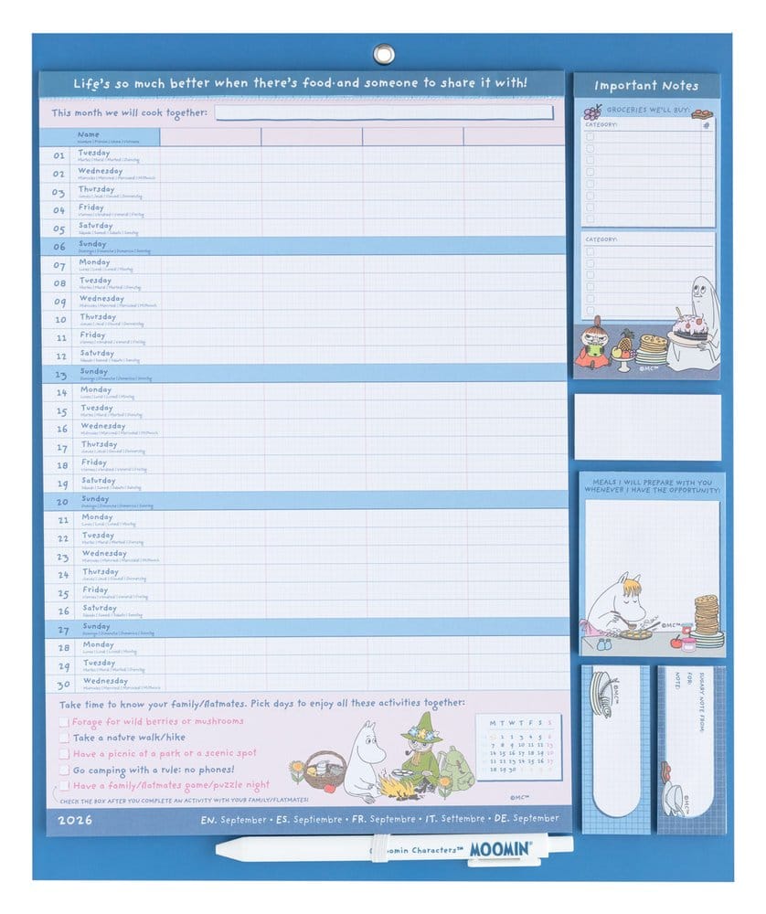 Moomin Magnetic Planner 2026/27 30 x 35 cm 8435747832201