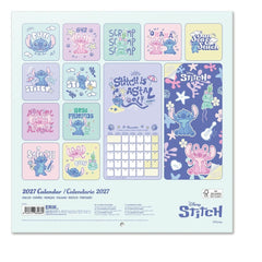 Disney Stitch 2027 Wall Calendar 30 x 30 cm 8435747832669