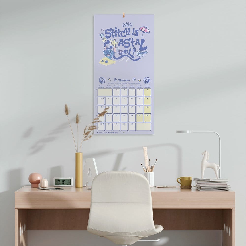 Disney Stitch 2027 Wall Calendar 30 x 30 cm 8435747832669