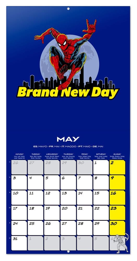 Spider-Man Wall Calendar 2027 30 x 30 cm 8435747832676