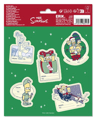 The Simpsons Premium Self-Adhesive Christmas Labels (10) 8435747834175