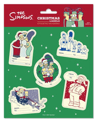 The Simpsons Premium Self-Adhesive Christmas Labels (10) 8435747834175