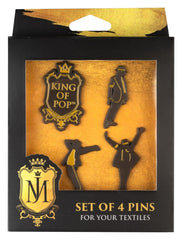 Michael Jackson Pin Badges Set (4) 8435747836322