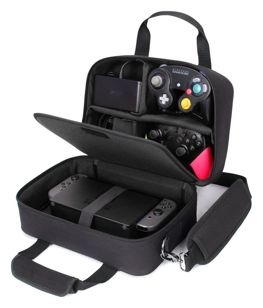 Enhance USA Gear S14 Console Gaming Nintendo Switch Case Black 0637836593323