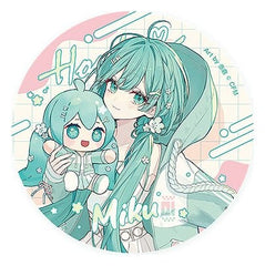 Character Vocal Series 01: Hatsune Miku Miku Hug Series Pinback Button: Flower Ver. 8 cm Umkarton (10) 4580828665811