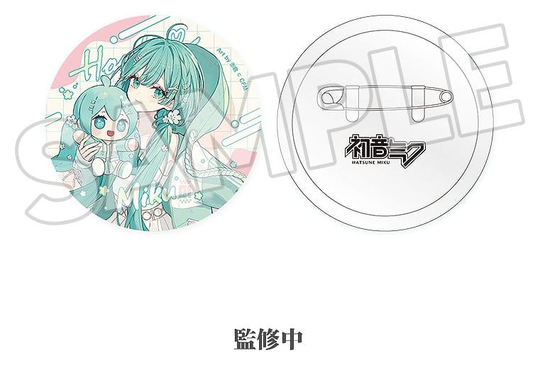 Character Vocal Series 01: Hatsune Miku Miku Hug Series Pinback Button: Flower Ver. 8 cm Umkarton (10) 4580828665811