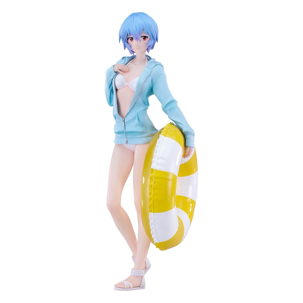 Rebuild of Evangelion Pop Up Parade L PVC Statue Beach Queens: Rei Ayanami 22 cm 4571697180017