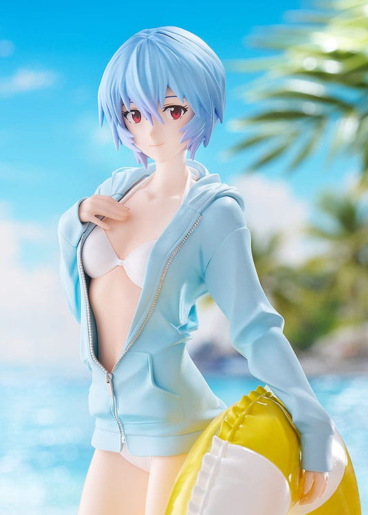 Rebuild of Evangelion Pop Up Parade L PVC Statue Beach Queens: Rei Ayanami 22 cm 4571697180017