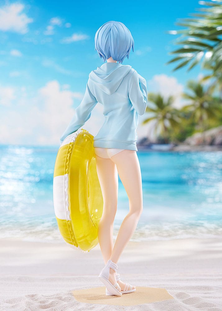 Rebuild of Evangelion Pop Up Parade L PVC Statue Beach Queens: Rei Ayanami 22 cm 4571697180017