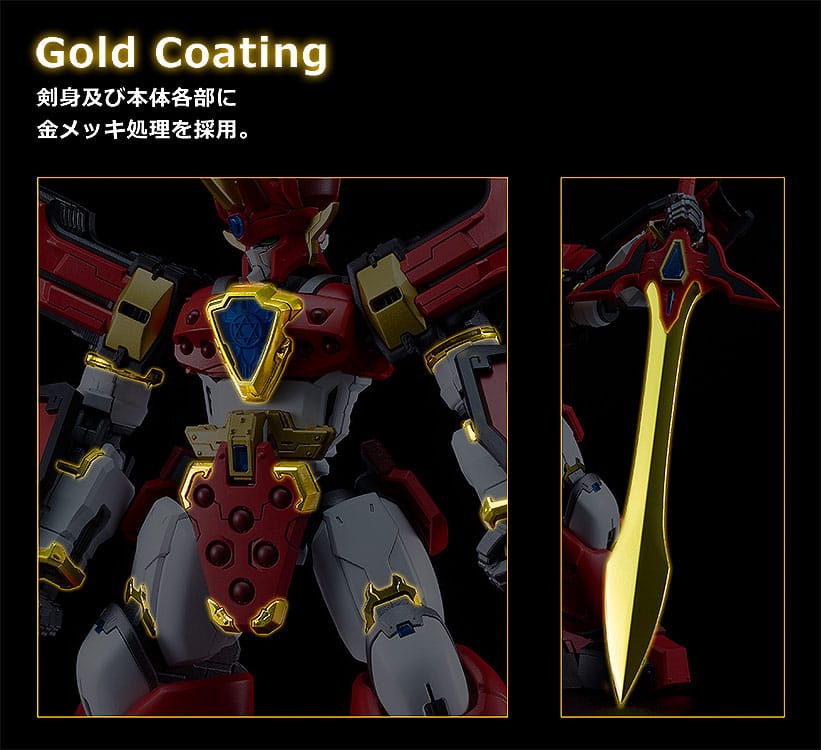 Mado King Granzort Moderoid Plastic Model Kit King´s Style Granzort Gold Edition 18 cm   4571697186682