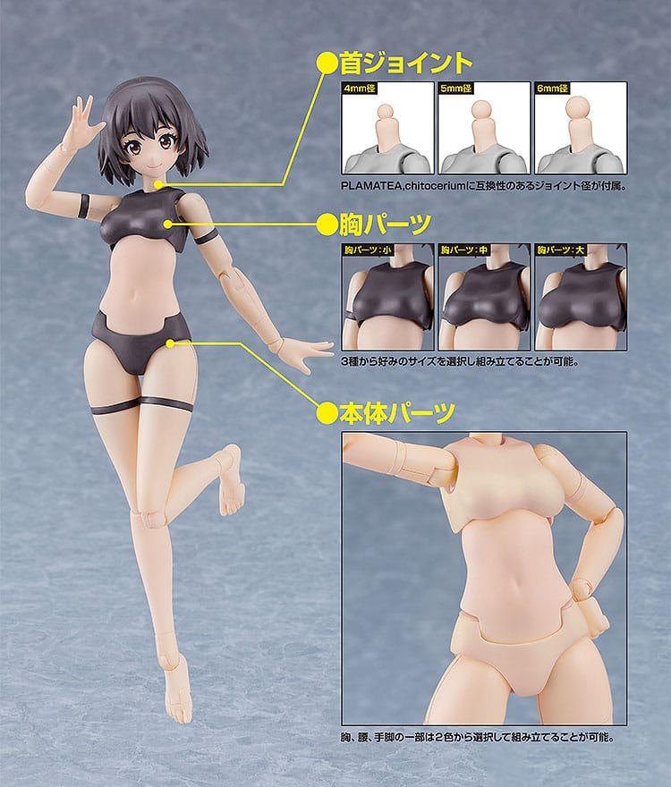Cutie Honey Nova Plastic Model Kit PLAMATEA Muse Body: Ichika A Type 15 cm     4571697189195