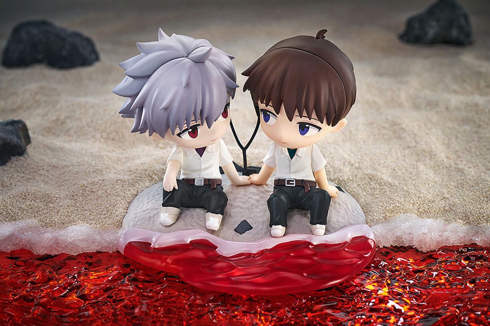 Rebuild of Evangelion Chibi Figure Shinji Ikari & Kaworu Nagisa 8 cm       4580416929493