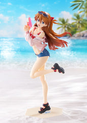 Rebuild of Evangelion Pop Up Parade L PVC Statue Beach Queens: Asuka Shikinami Langley 22 cm 4580590208681