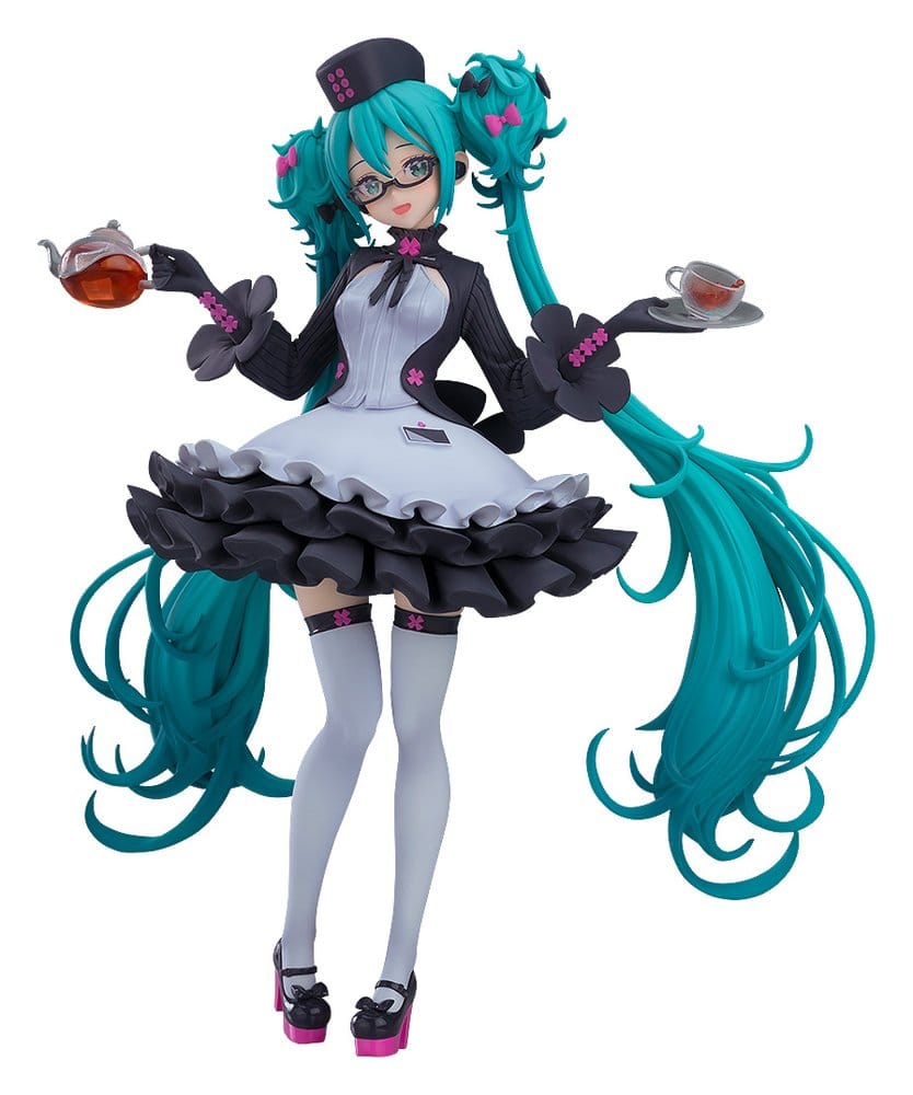 Character Vocal Series 01: Hatsune Miku Pop Up Parade Hatsune Miku: Glasses x Café Ver. 18 cm 4570232581975