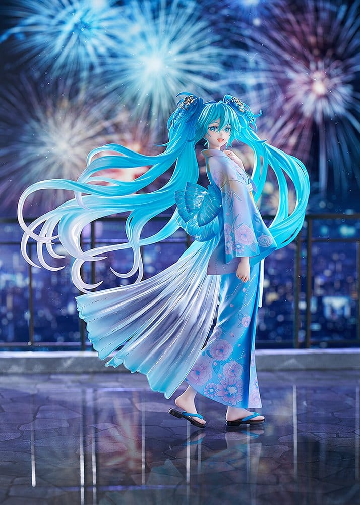 Character Vocal Series 01: Hatsune Miku PVC Figure 1/7 Music & Fire Works Ver. 23 cm 4570232587038