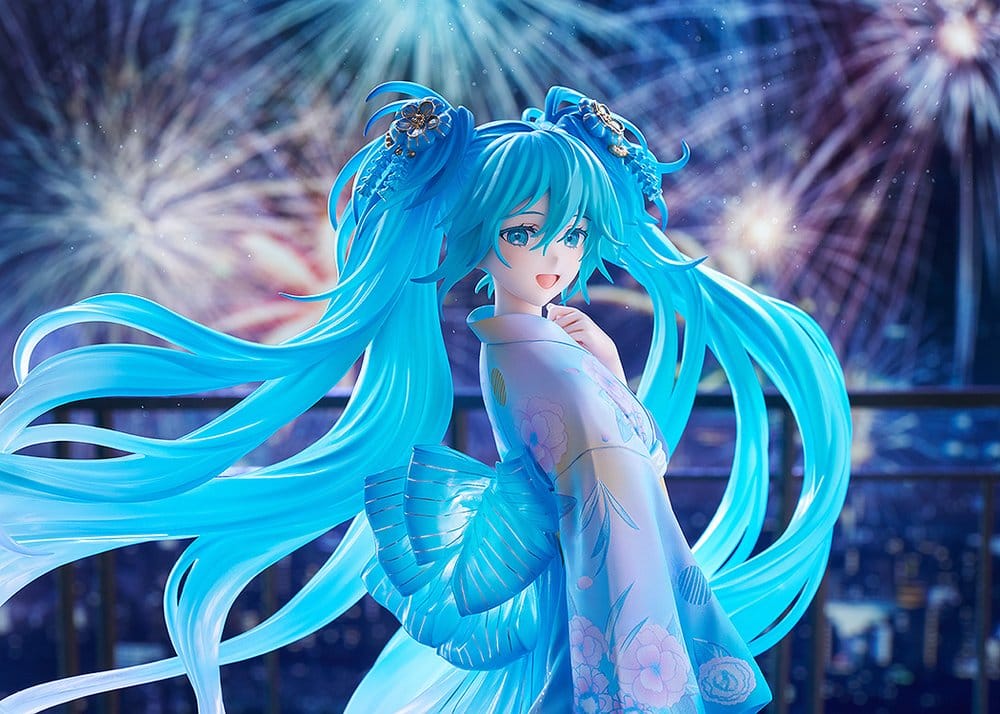 Character Vocal Series 01: Hatsune Miku PVC Figure 1/7 Music & Fire Works Ver. 23 cm 4570232587038