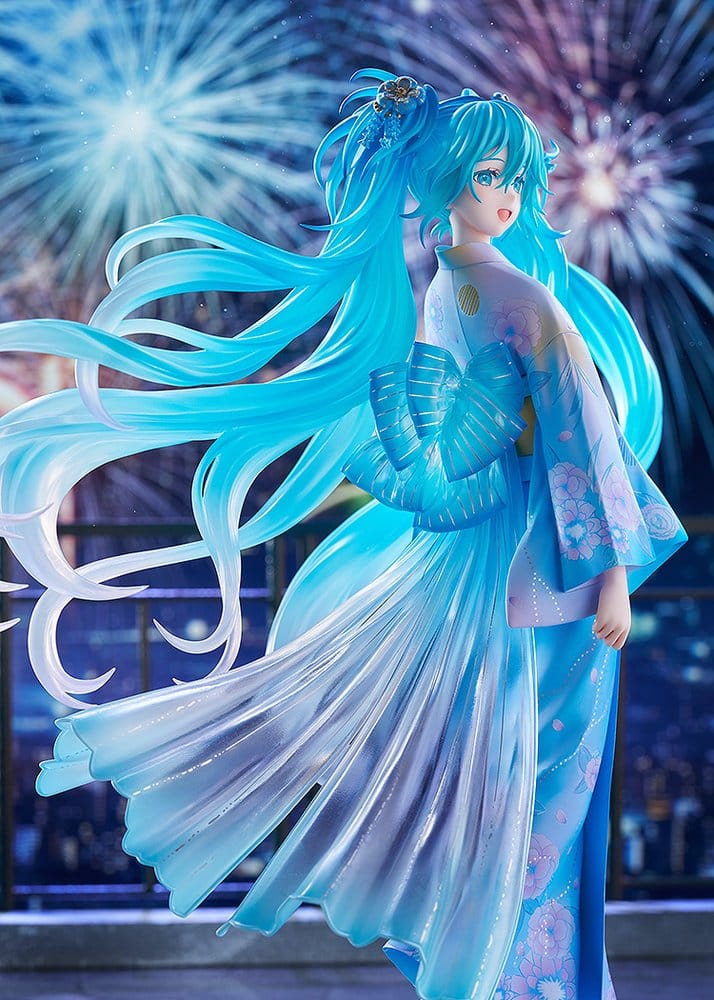Character Vocal Series 01: Hatsune Miku PVC Figure 1/7 Music & Fire Works Ver. 23 cm 4570232587038